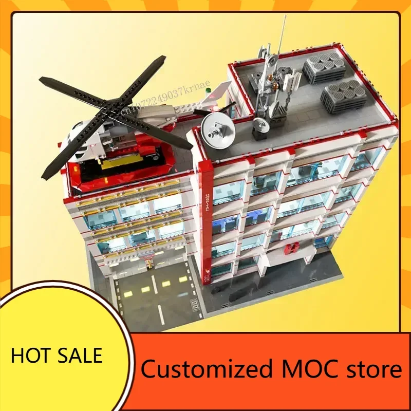 6030PCS Hot Selling Algemeen Ziekenhuis Hot City MOC StreetView Architectuur DIY Montage Creatief Speelgoed Kerst Verjaardagscadeau
