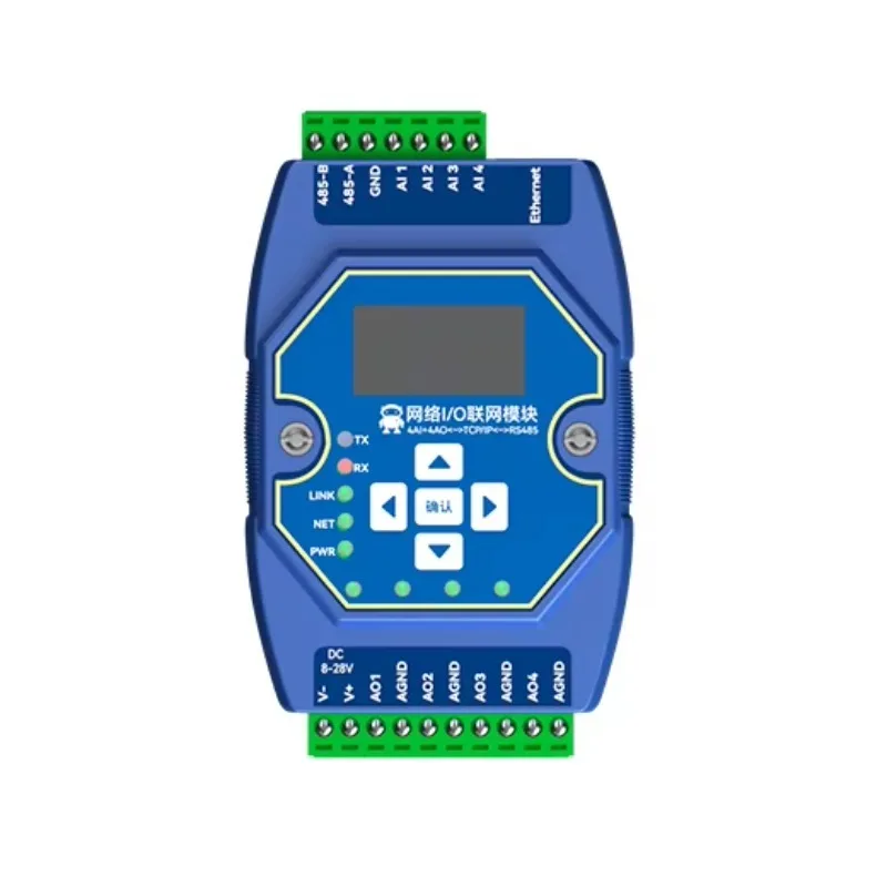 ME31-XAXA0404 4AI+4AO Ethernet I/O Module  4 Analog Output/ Input Supports Modbus the TCP/RTU Protocol