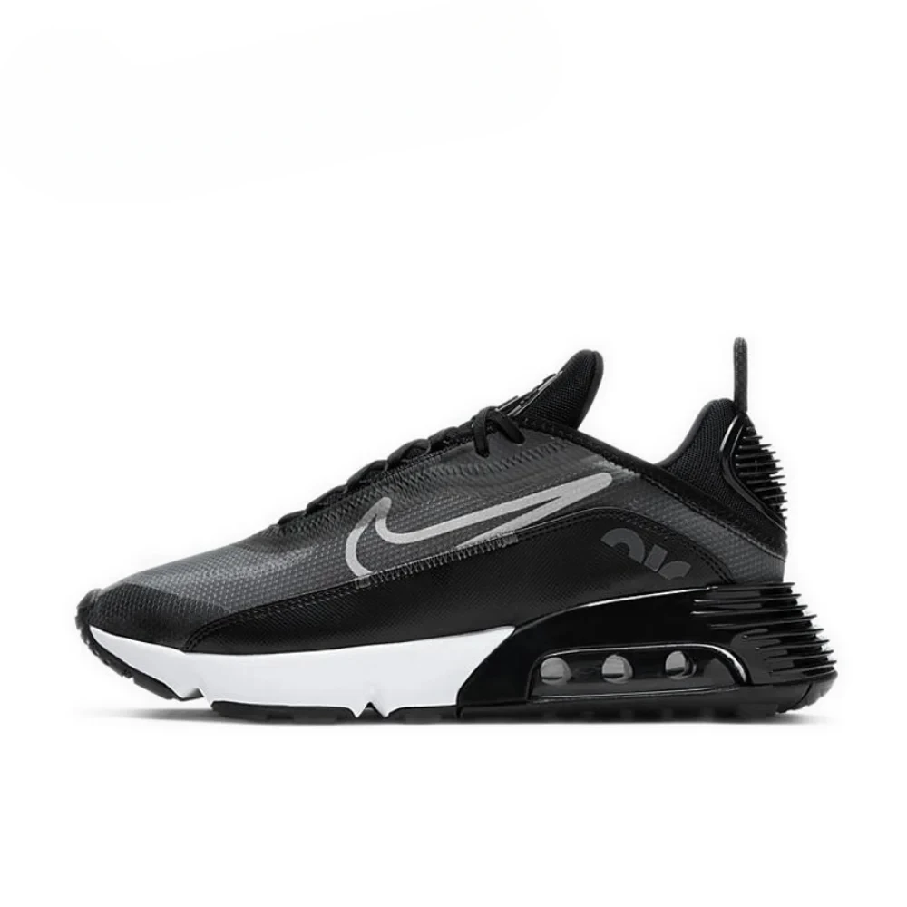 Nike Air Max 2090 Black Wolf Grey Anthracite CW7306-001 Anti-slip Wear-resistant Low-top Men's Air Cushion Running Shoes