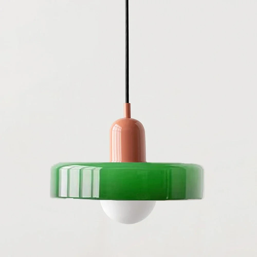 Nordic Retro Glazen Hanglampen Indoor E27 LED Kroonluchter Woonkamer Eetkamer Slaapkamer Keuken Decoratieve verlichting Armatuur