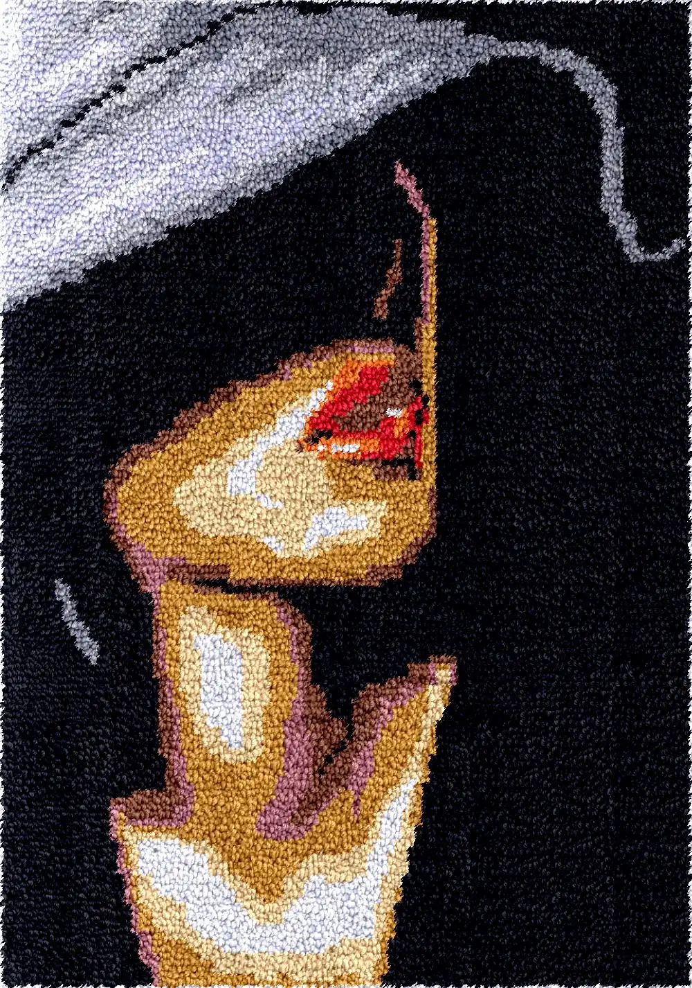 

Наборы крючков-защелок, ковер, игла, художественные поделки, пластиковый холст, гобелен, посылка, smyrna Clearance, набор для вышивки женским ковром с красной губой