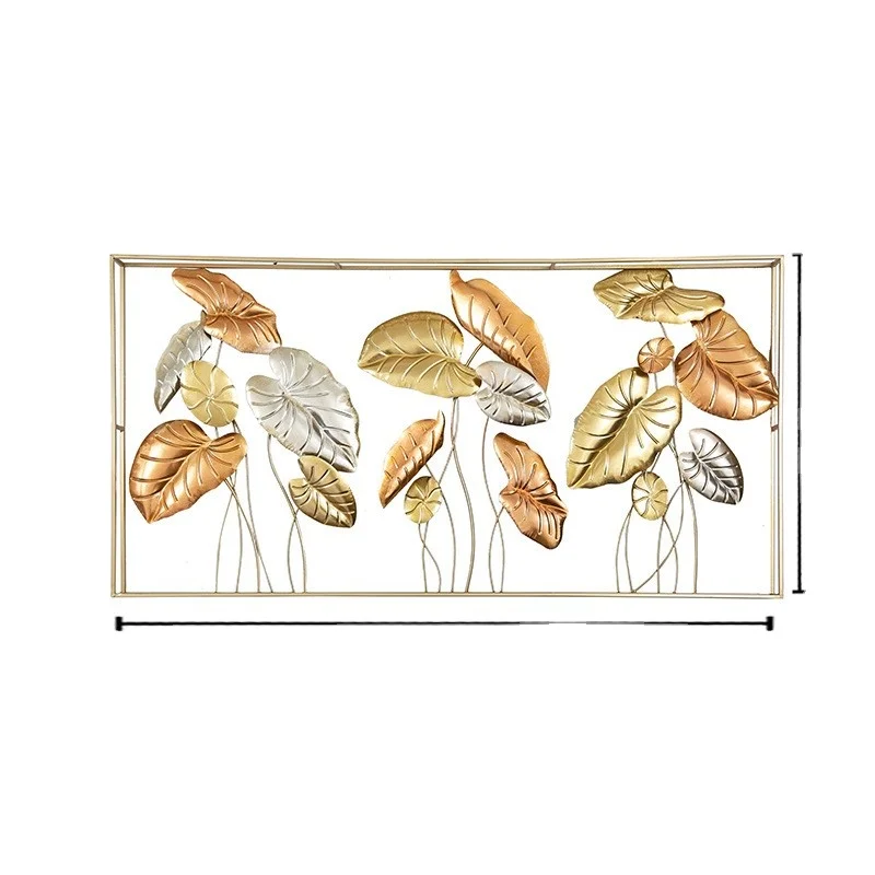 

Living Room Sofa Background Hanging Creative Metal Wrought Iron Wall Decoration Wall Light Luxury Wall Hanging