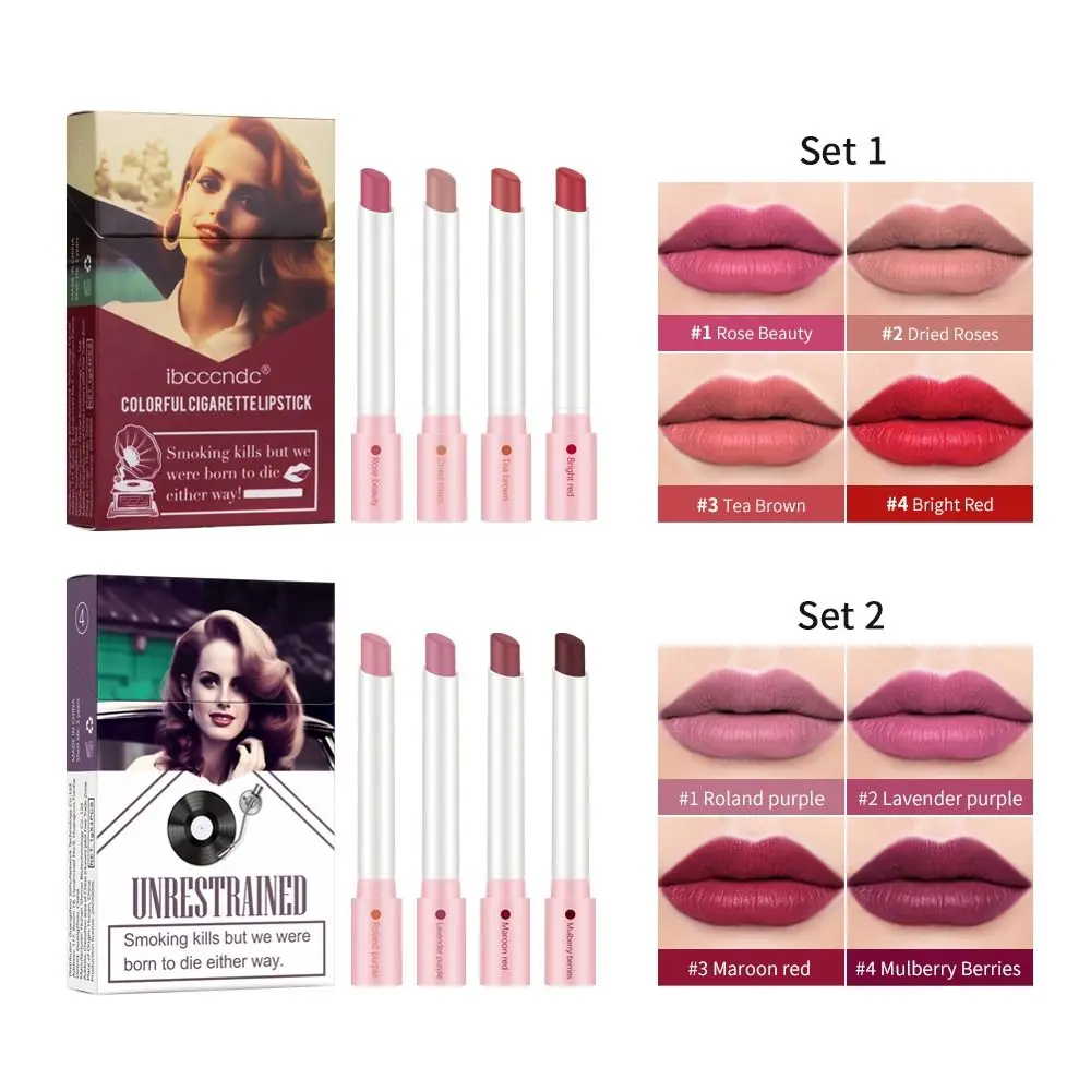 Waterproof Lana Del Rey Lipstick Glossy 24 Hour Lasting Lip Tint Stain Set Matte Long Lasting Lipstick Women