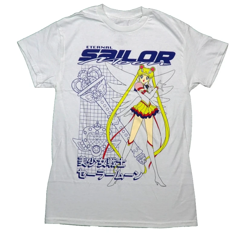 Anime Zweidimensionale Sailor Moon Neue Erwachsene T-shirt Sommer Neue Retro Mode Männer und Frauen Streetwear