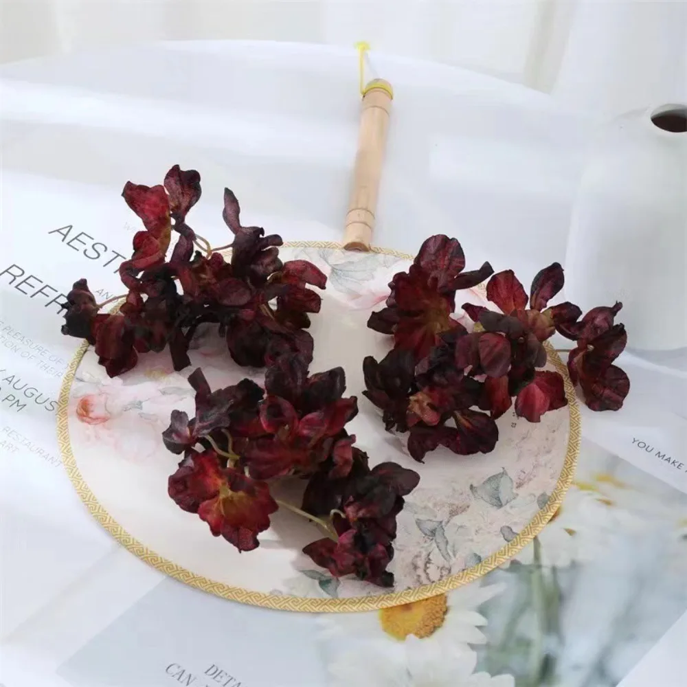 

3pcs Artificial Flowers Burnt Silk Rose Flower Head Diy Wedding Party Home Table Decoration Supplies