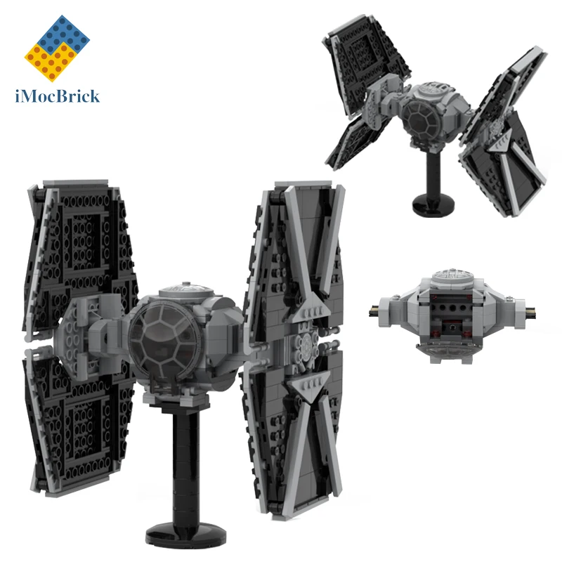 505 Pcs Mocs Sets Star Movie Spaceship Model Bricks Imperia TIE Outland Starfighters Kits Builidng Blocks Fighter Toys