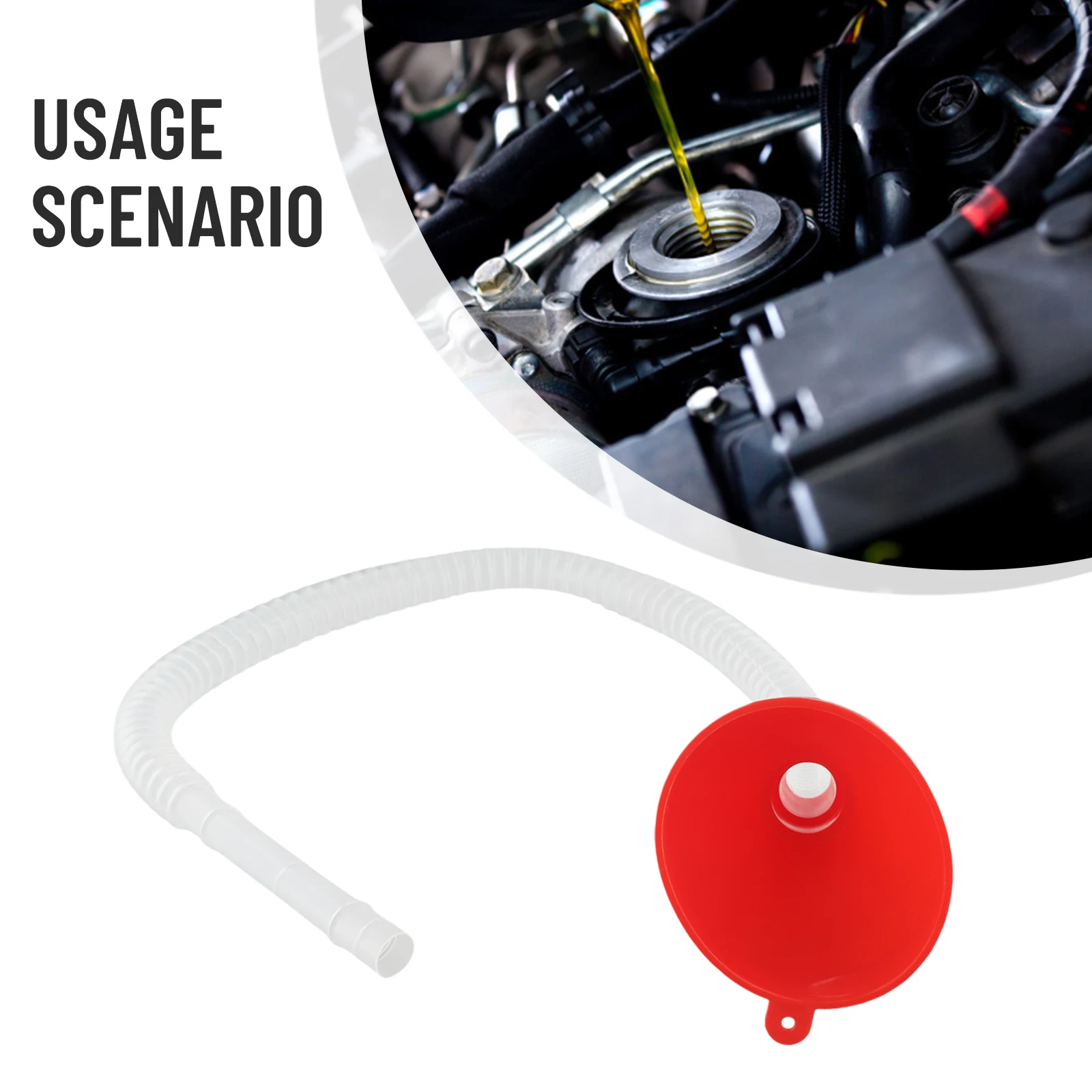 

1 шт. автомобильная воронка для заправки, съемный шланг, масляная воронка, воронка для автомобиля, мотоцикла, двигателя, газового масла со съемным шлангом