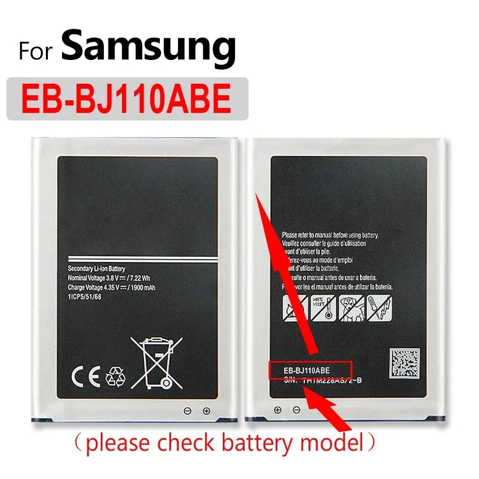 Battery For Samsung Galaxy J3 J5 J7 (2015 2016 2017) J510 J510F J510G EB-BJ510CBE J2 J1 Core Prime J120F Express 3 Win 2 Duos TV