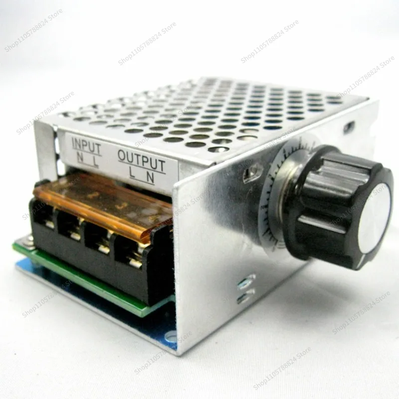For 4000W High Power Thyristor Electronic Voltage Regulator Fan Fan Speed Control Switch with Fuse