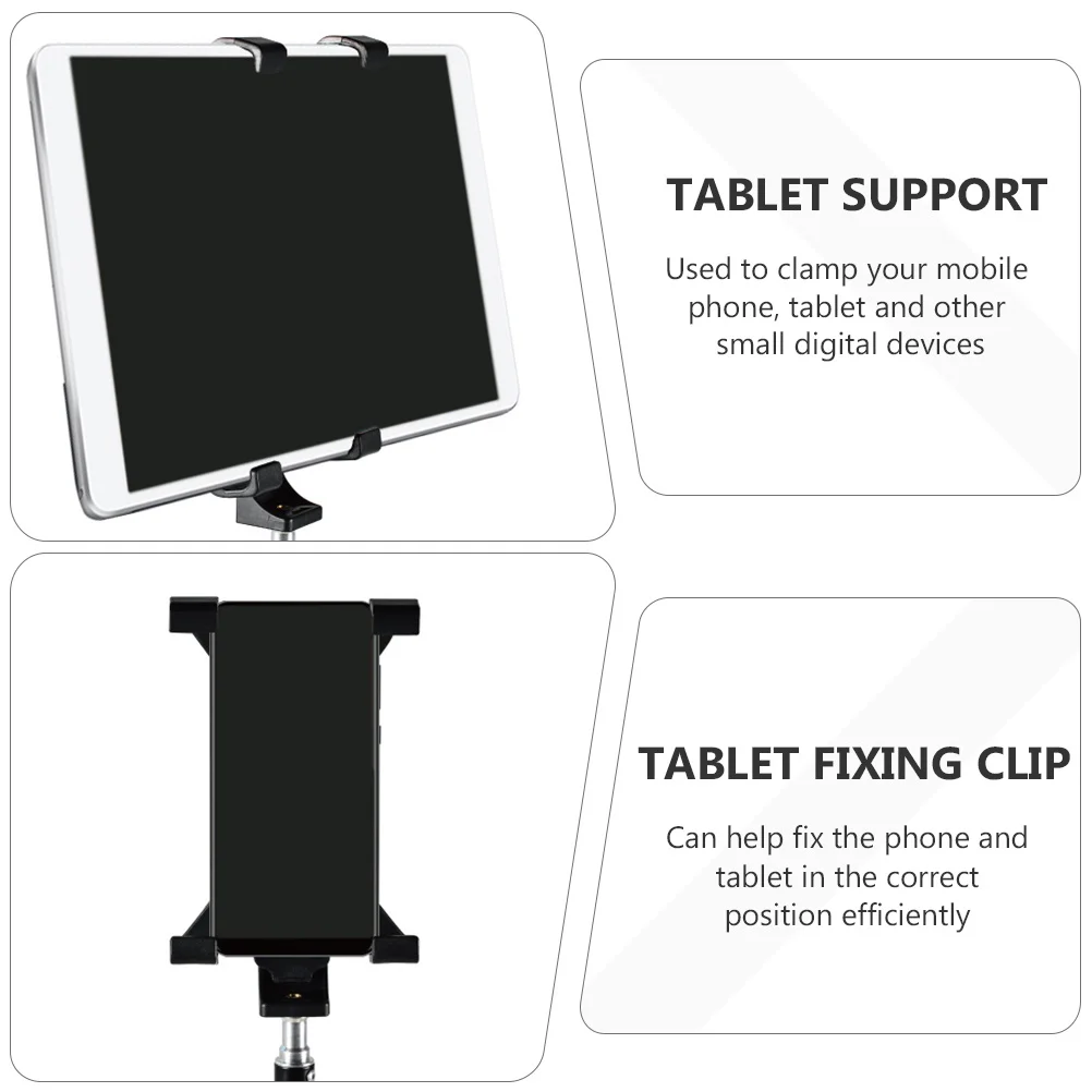 

Tablet Clamp Head Bracket For Phone Tablet Pc Screen Fixation Clip Mount Holder Support Base