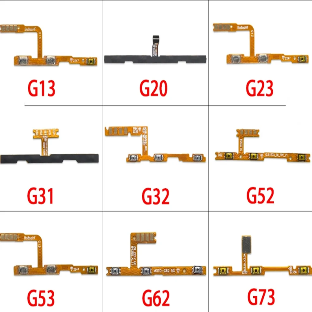 

Volume Button Power Switch On Off Button Flex Cable For Moto G13 G23 G31 G32 G50 5G G52 G53 G62 G73 G82 G40 Fusion G51 5G G71