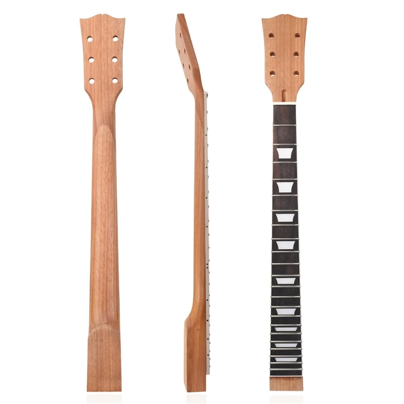 Guitar Neck 22 fret Rosewood Fretboard DIY Electric Guitar Neck Replacement