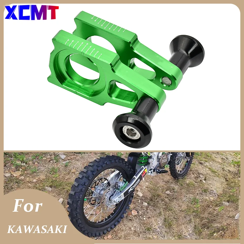 Motocycle CNC For Kawasaki Rear Axle Blocks Chain Adjuster KX 125 250 250F 450F KX125 KX250 KX250F KX450F KLX450R 2003 2016 2018