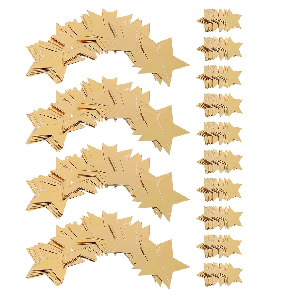 

14Pcs Star Garland Banner Glitter Hanging Star Pendant Party Decoration Paper Bunting Wedding Birthday Baby Shower