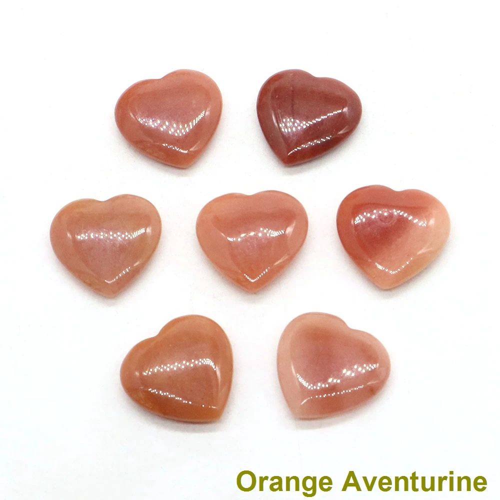 20MM Heart Shape LOVE Crystal Natural Stone Amethysts Agate Quartz Tiger Eye Mineral Healing Gemstone Specimen Home Decoration