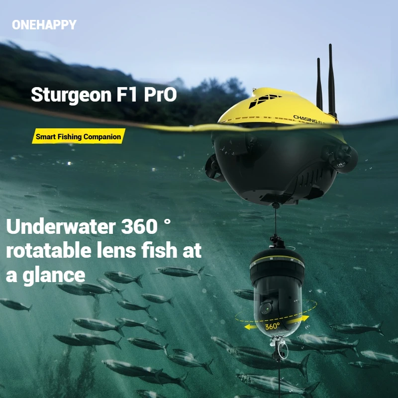 PRO visual high definition remote controlGPS Fishing Drone With 4K 360°Camera 1km Remote Control Bait Boat For Beginners