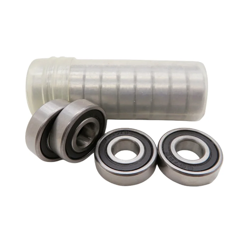 

50pcs miniature ball bearings 697-2RS 7*17*5 mm R-1770DD rubber seal deep groove ball bearing 697RS 697 7x17x5mm