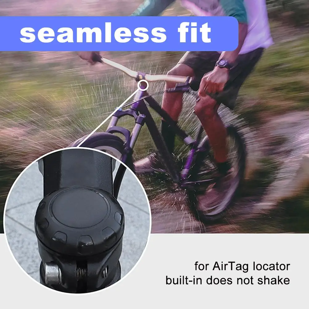 Funda antirrobo para AirTag, soporte para bicicleta, prevención de pérdida, vástago, soporte para GPS de carretera, funda antirrobo para Airtag