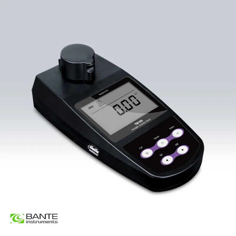 Brand BANTE Portable Turbidimeter turbidity meter tester analyzer CE certificate USB to PC  for process control and field use