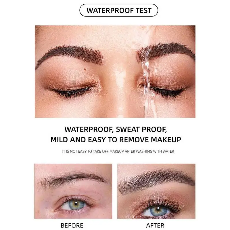 Gel transparente para cejas, moldeado duradero, cera de estilismo, resistente al agua