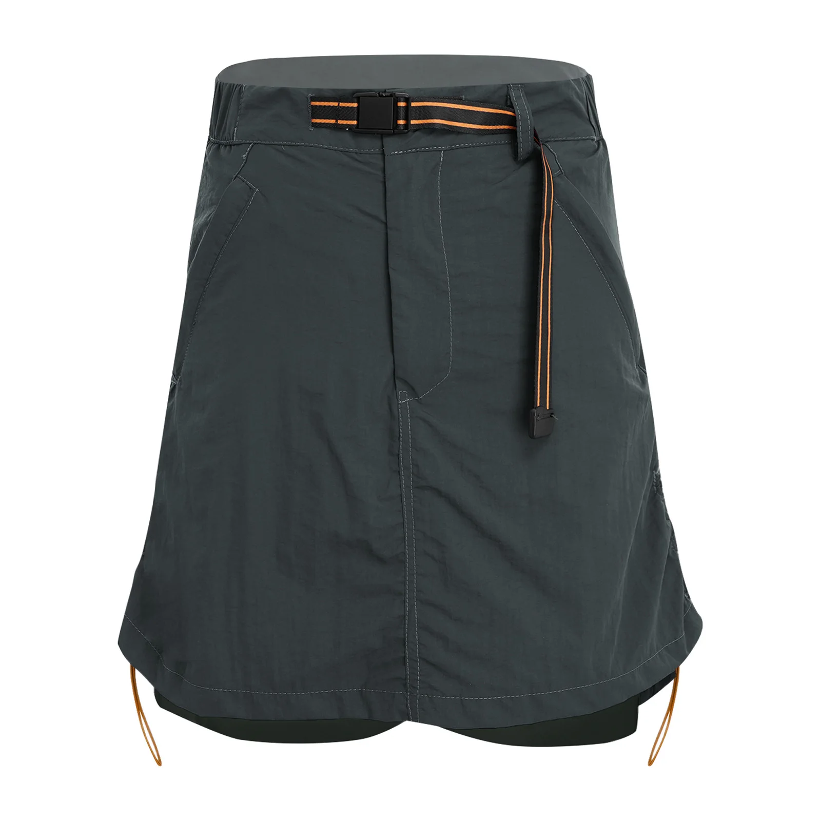 

Женские шорты-юбка с высокой талией, быстросохнущие, спортивные, со встроенными шортами, для активного отдыха, походов и бега