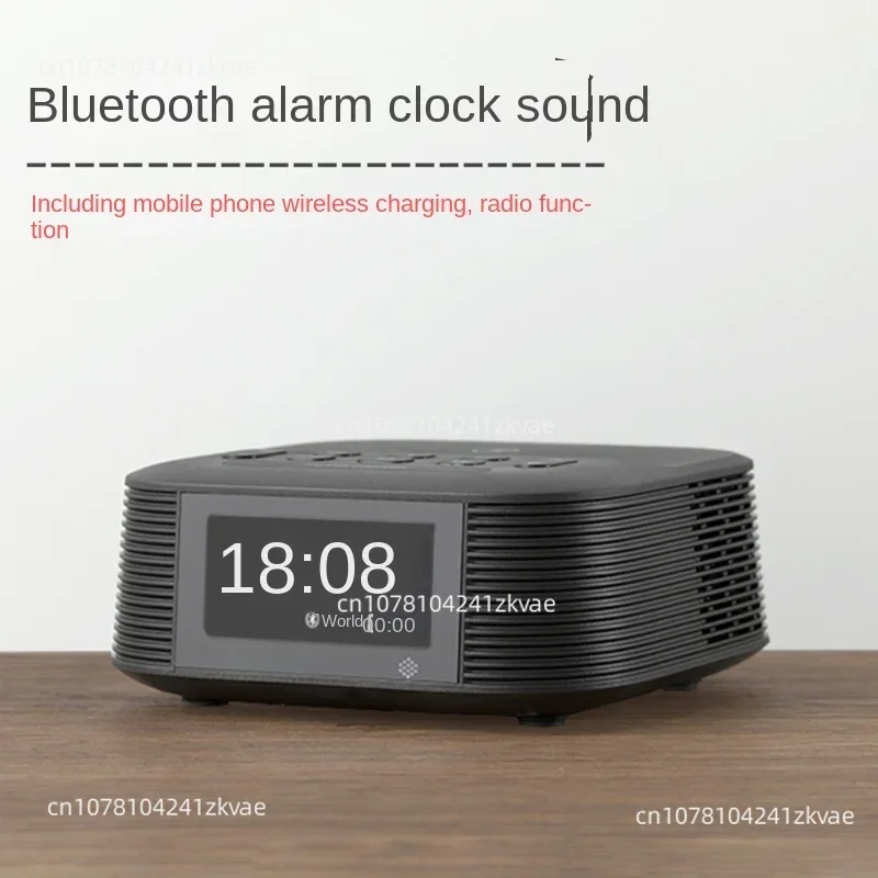 

Wireless Charging speaker with FM radio USB Blue tooth speaker Dual Alarm clock speakers wireless charging function Hotel