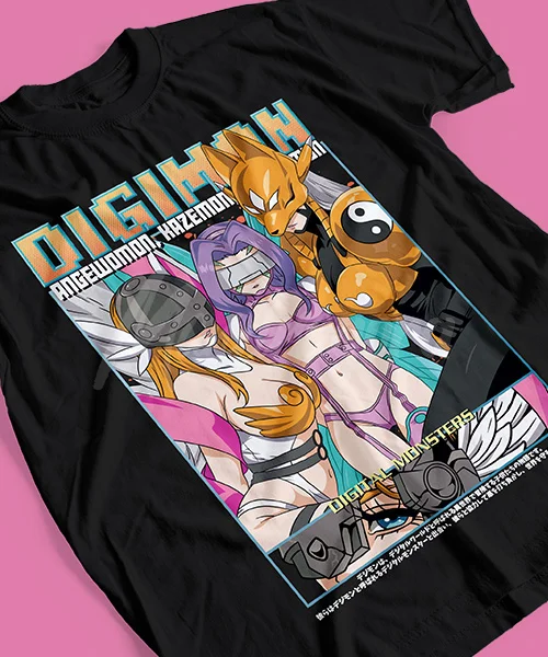 T-shirt For Anime Digimon Evoluciones Perfectas