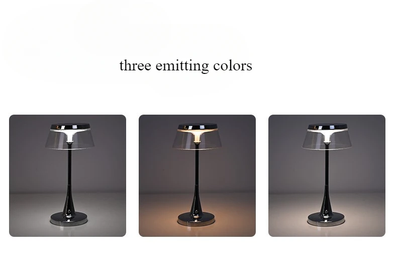 素敵な充電デスクランプデスクトップクロームデスクトップ装飾ナイトライト
