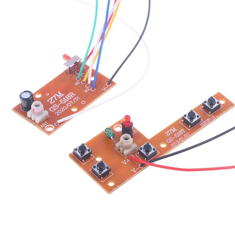 회로 PCB 송신기 및 리시버 보드 자동차 라디오 시스템 액세서리, 5CH RC 리모컨, 27Mhz, 20-25M, 2 개