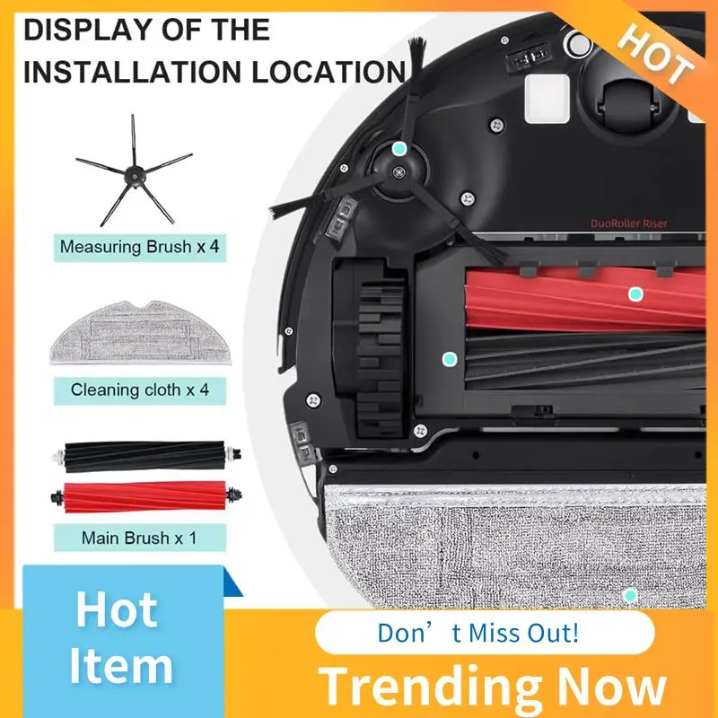 BBNV-อุปกรณ์เสริมสําหรับ Roborock S8 S8 PLUS S8 + S8 Pro Ultra หลักแปรงด้านข้าง HEPA FILTER Mop ผ้าเปลี่ยน Pad