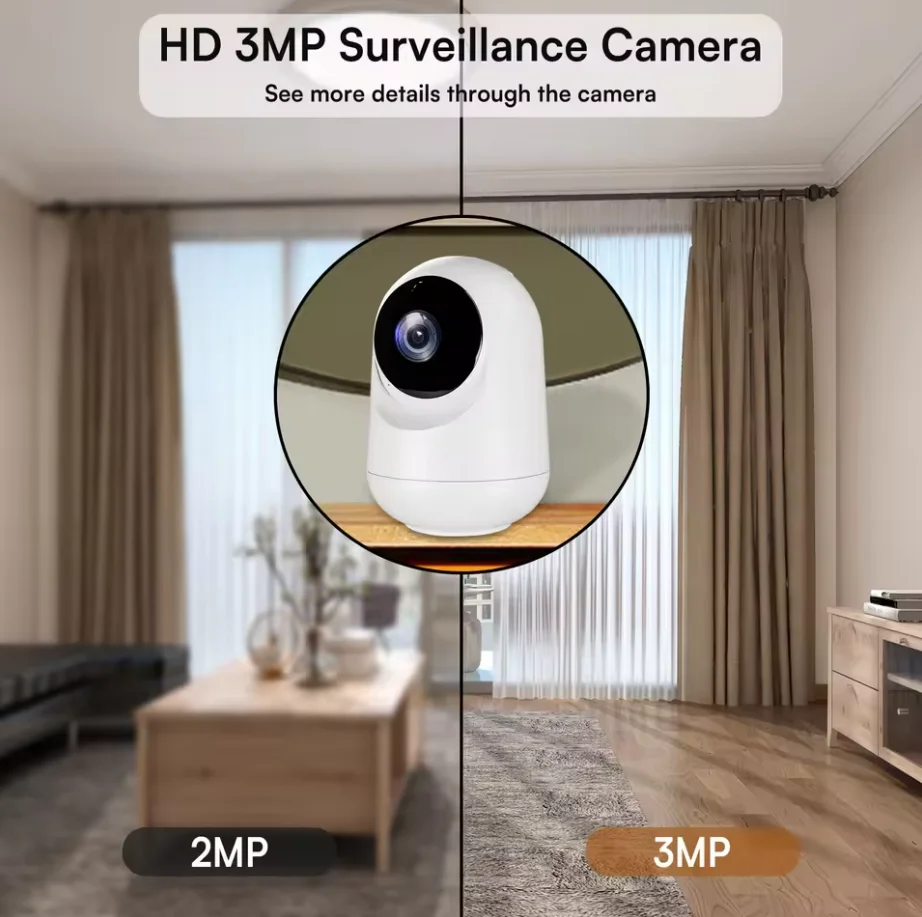 

5MP3MP WiFi Camera Smart Home Indoor Wireless IP Surveillance Camera AI Detect Automatic Tracking Security Baby Monitor