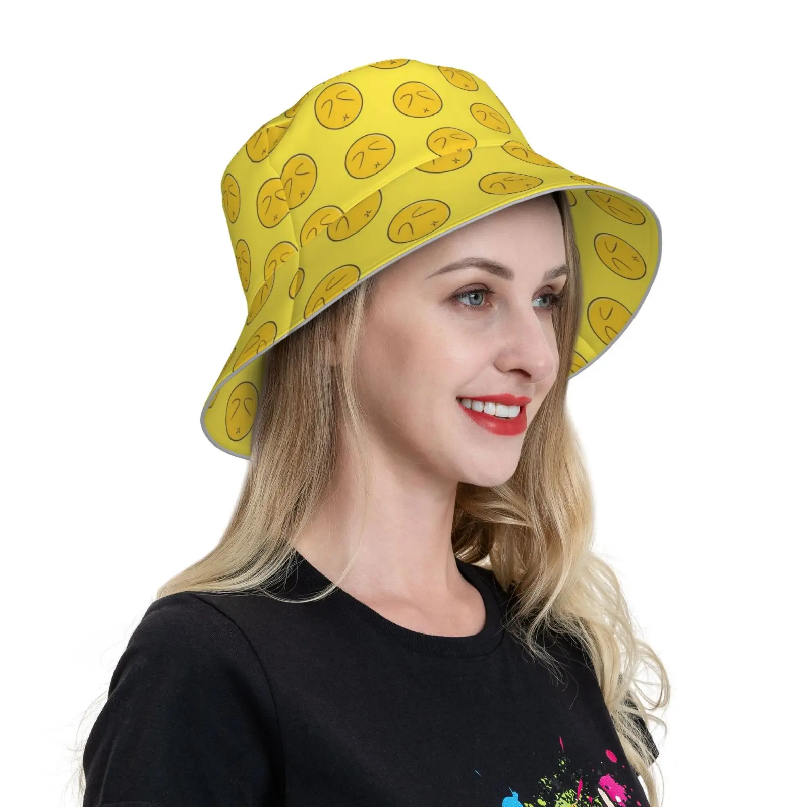 So Sour Bucket Hat Fashion Soft Personalized Pattern Gift Cap Cursed Cool Happy Funny Fun Sad Angry Cute Kawaii Emo Love Kid