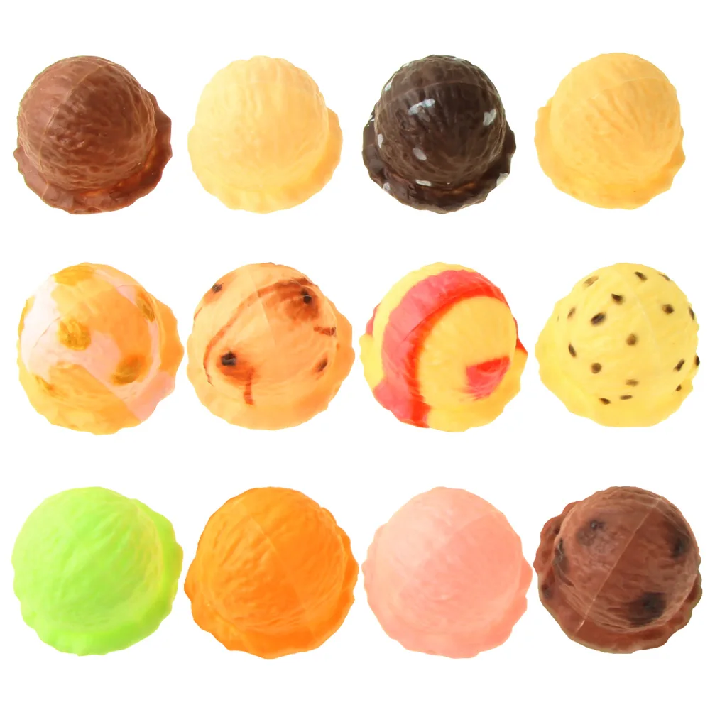 เด็กไอศกรีม Stack Up Pretend เล่นชุดของเล่นเด็กจําลองอาหารของเล่น Montessori ของเล่นเพื่อการศึกษาสําหรับของขวัญเด็ก