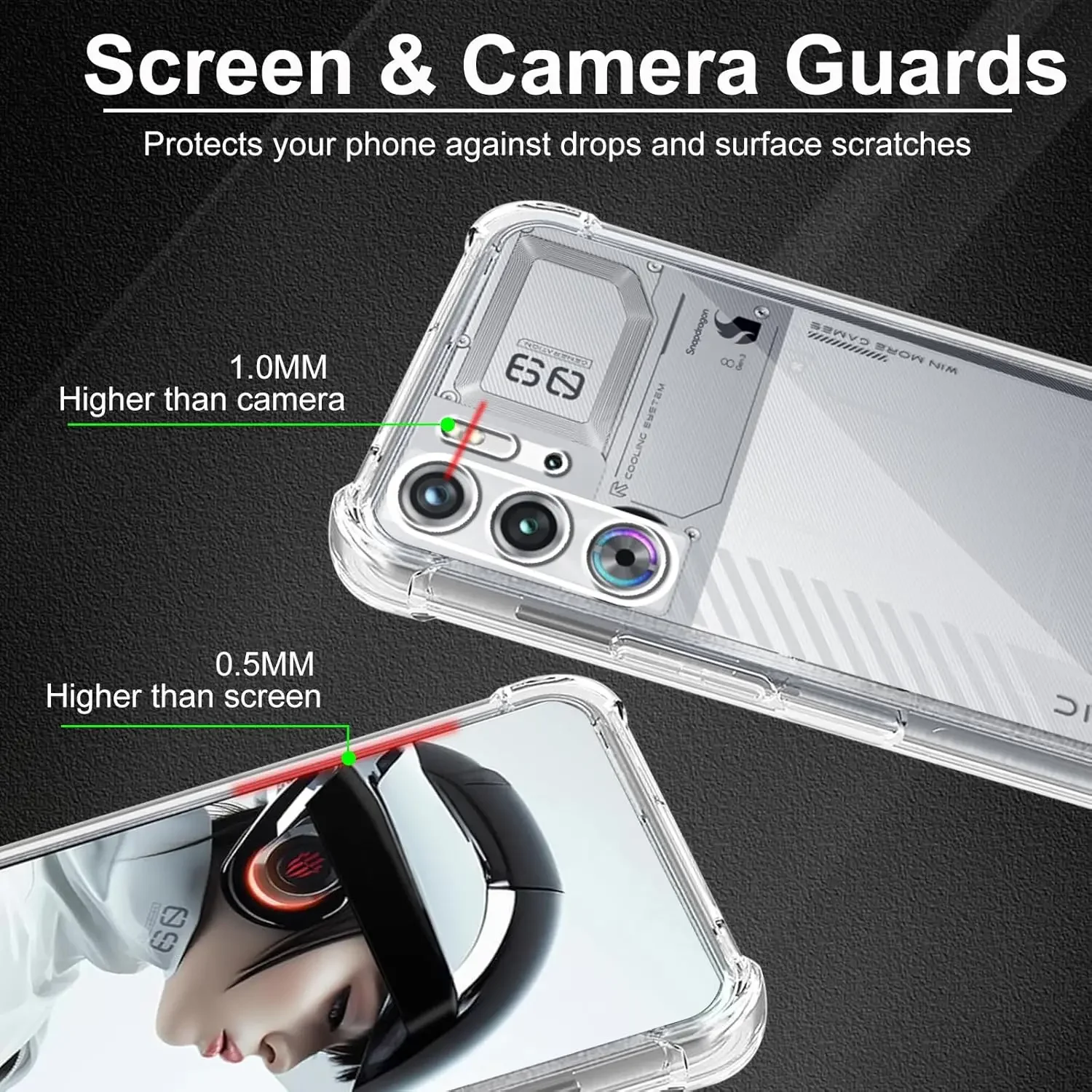 وسادة هوائية مضادة للصدمات من EUCAGR حافظة هاتف حماية كاملة لهاتف ZTE Nubia Red Magic 10 Air RedMagic 10 Pro غطاء شل Fundas Capa Coque