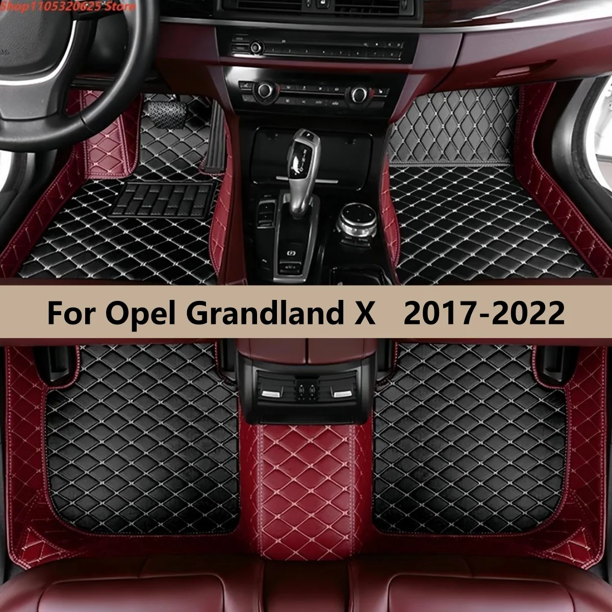 

Car Floor Mats Fit For Opel Grandland X 2017 2018 2019 2020 2021 2022 Auto Accessories Carpet Pads Full Set Leather Matts