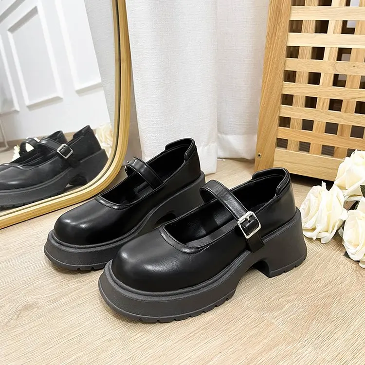 

Женская oes Thi Heel Мэри Джейн, увеличивающая высота, новинка 2021, пара с юбками, небольшой размер, женское oes, несбываемая