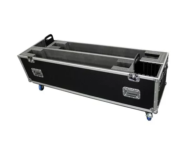 Flight Case with 4x4 Casters for Dual 65 Universal LCD/LED TV