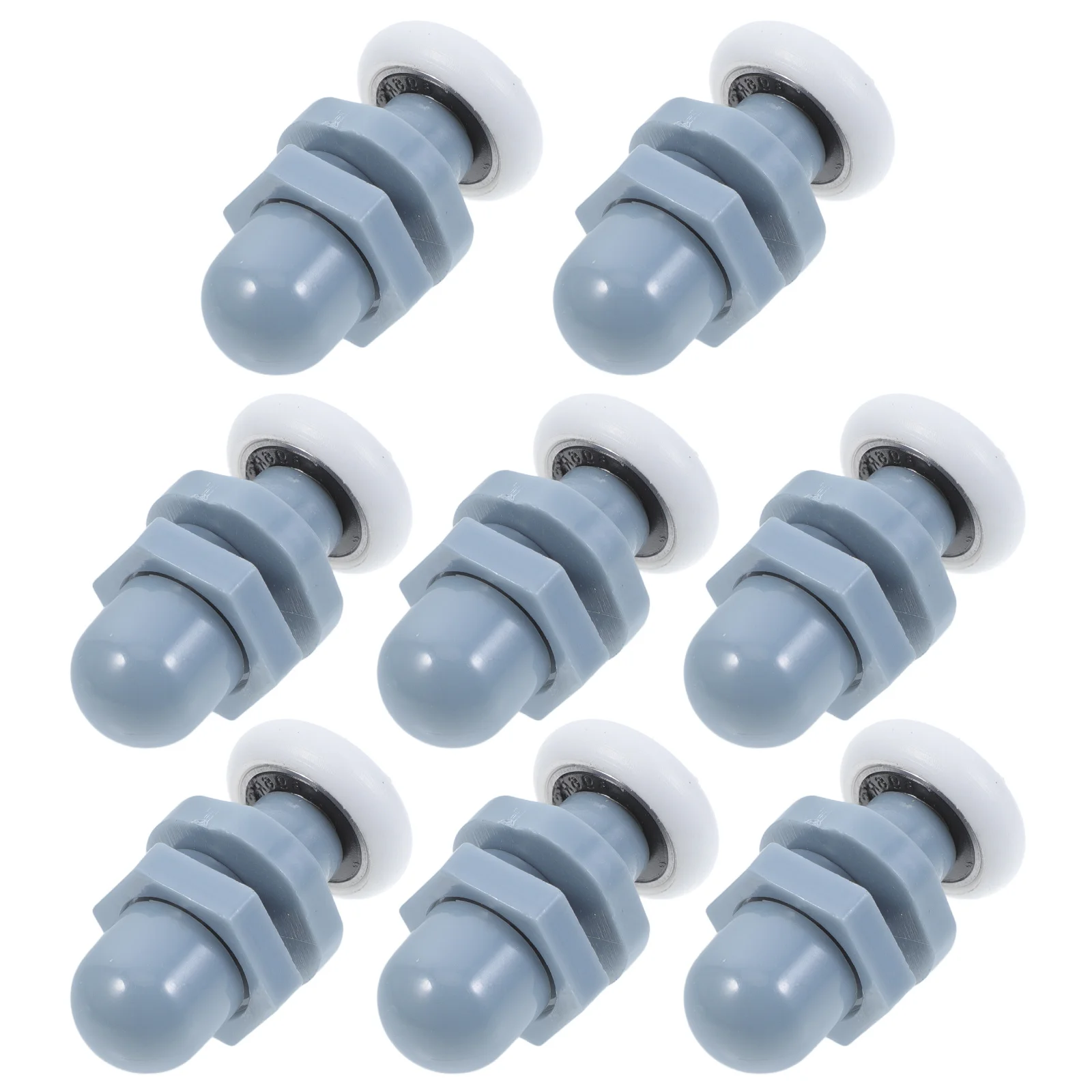

8Pcs Bathroom Door Sliding Wheels Plastic Replacement Rollers for Shower Glass Doors Smooth Gliding Adjustable Pulleys