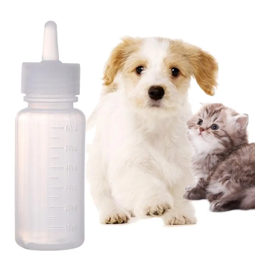 

with Cleaning Brush Durable Pet Nurser Bottle Kitten Milk Bottle Small Animals Water Bottle Pet Feeding Bottle