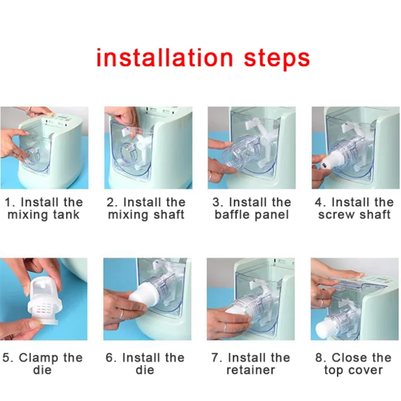 Tagliatelle Maker Elettrico Pasta Maker Gnocco Presse Impastatrice Spaghetti Macaroni Maker Tagliatelle Verdure Macchina 110V 220V