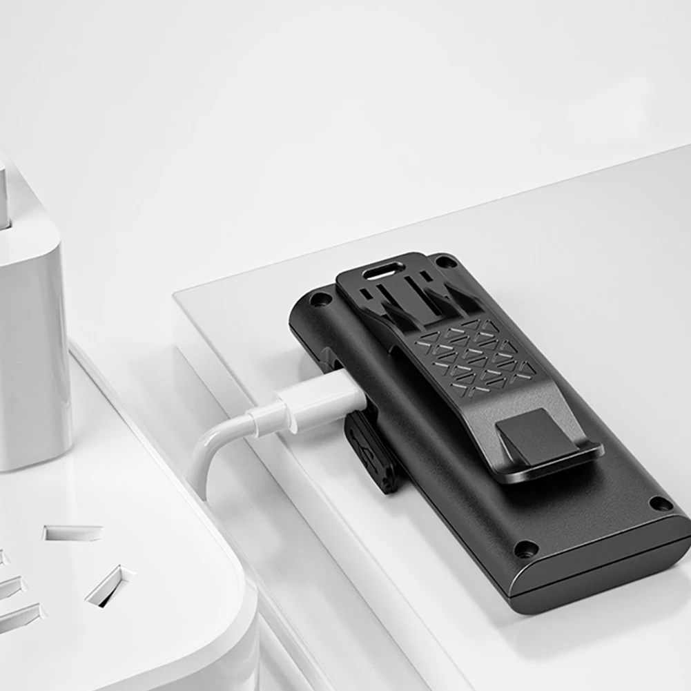 Reflector de bolsillo LED, linterna EDC recargable por USB, luz de emergencia impermeable para acampar, para correr al aire libre y senderismo