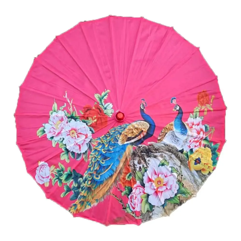 Ombrello cinese antico da sposa in carta oliata 56 cm 10 colori Ombrello decorativo Fiore di gelsomino Danza Prop