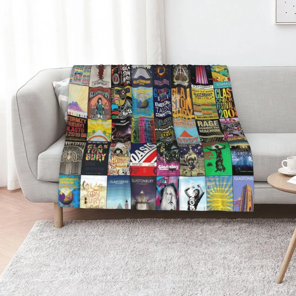 

Glastonbury Festival Throw Blanket Blankets For Sofas Loose Personalized Gift Decorative Sofas Blankets