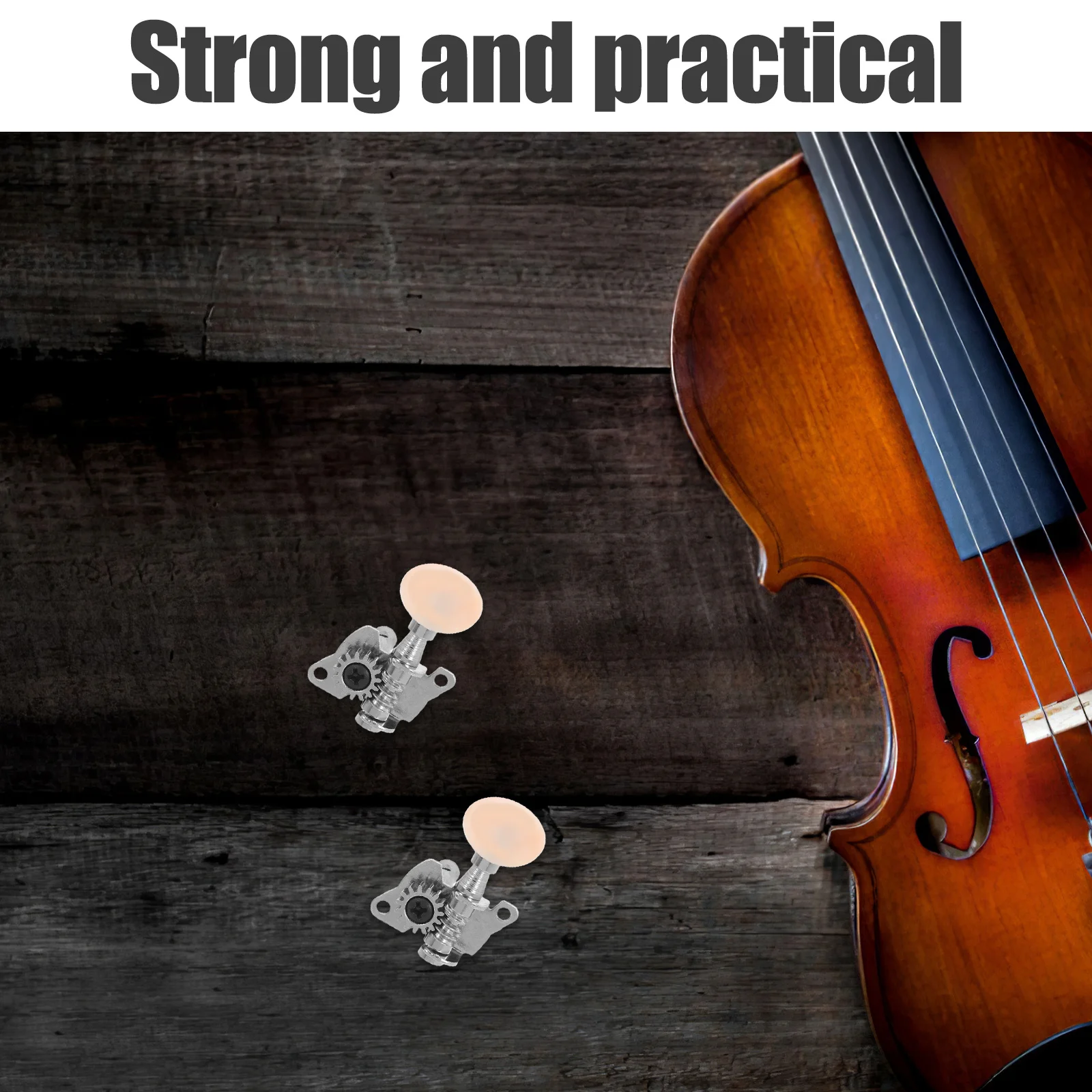 

4Pcs Ukulele Accessories 2R2L Tuning Pegs Short Steel Post Precision Tuners for Acoustic Guitar String Adjustment Replacement