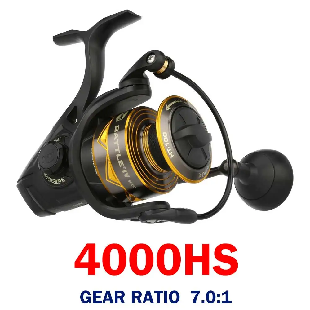 新しいペンバトル 4 スピニングリール 3000-8000 釣りリール 5 + 1 BB