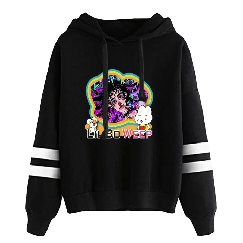 

2026 Rip Lil Bo Weep Hoodie Unisex Pocketless Parallel Bars Sleeve Sweatshirt Men Women's Hoodies Pop Singer Rest in Peace