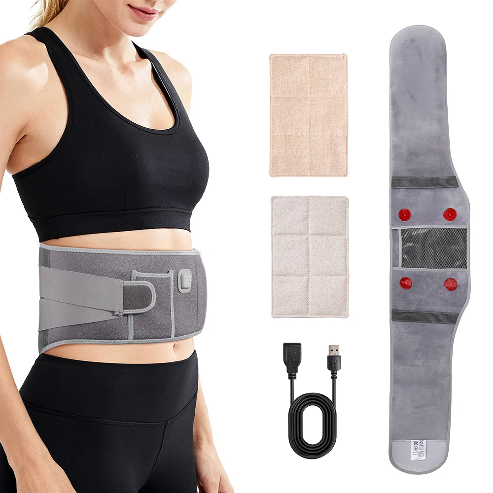 

3-in-1 Chips Infrared Light Belt for Body 660nm 850nm Wearable Red Light Wrap with Timer for Decrease Inflammation