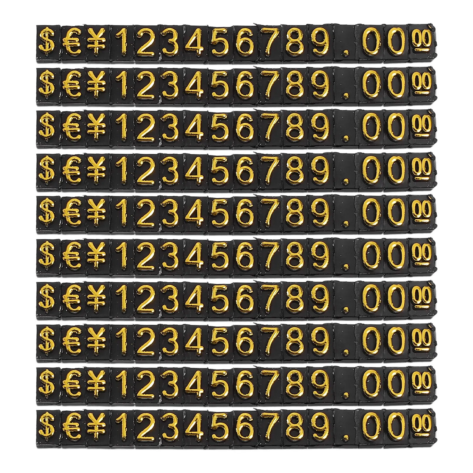 

10Sets ABS Plastic Price Display Cube Stand for Jewelry Retail Stores Adjustable Price Tag Block for Supermarket Counter