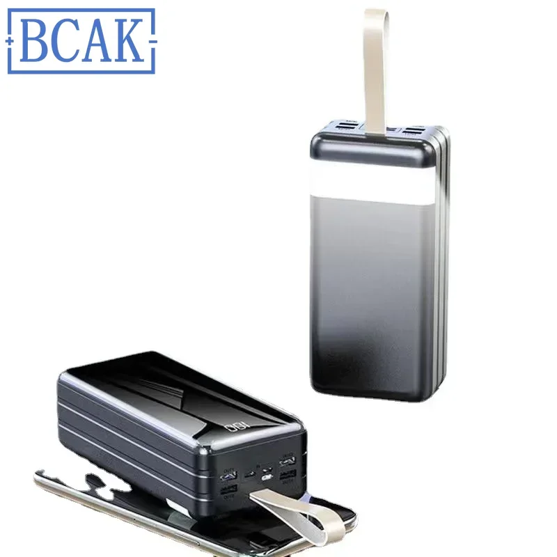 نمط جديد BCAK بنك الطاقة مرآة كاملة بالجملة سعة كبيرة 60000 مللي أمبير في الساعة هاتف محمول خارجي 200000 MAh Mobile Power S #4