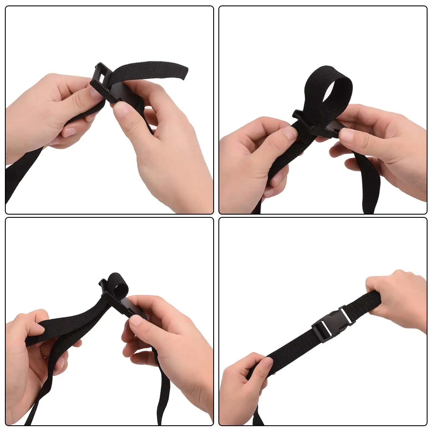 4/8개 전술 배낭 어깨끈 압축 고정 시스템 조절 가능한 레이어 보드 캐리어 기어 캠핑 아웃도어